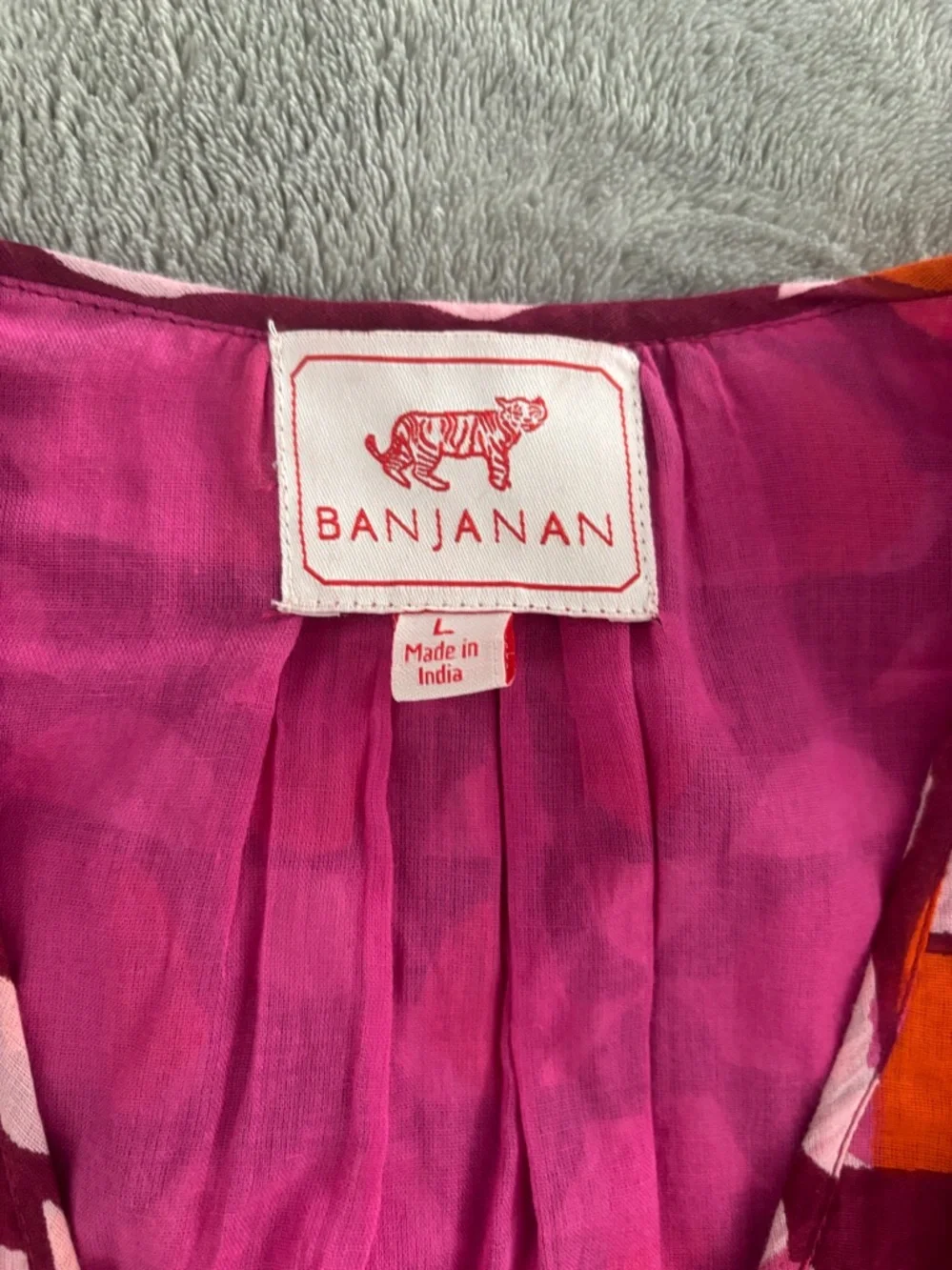 Banjanan Gwen Curlew Curve Lilac Sachet Wrap Mini Dress Size L‎